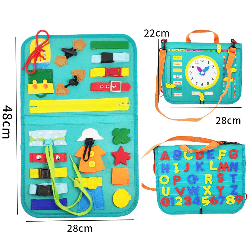 "Busy Board Montessori – Sensory Toy for Children 2-4 Years