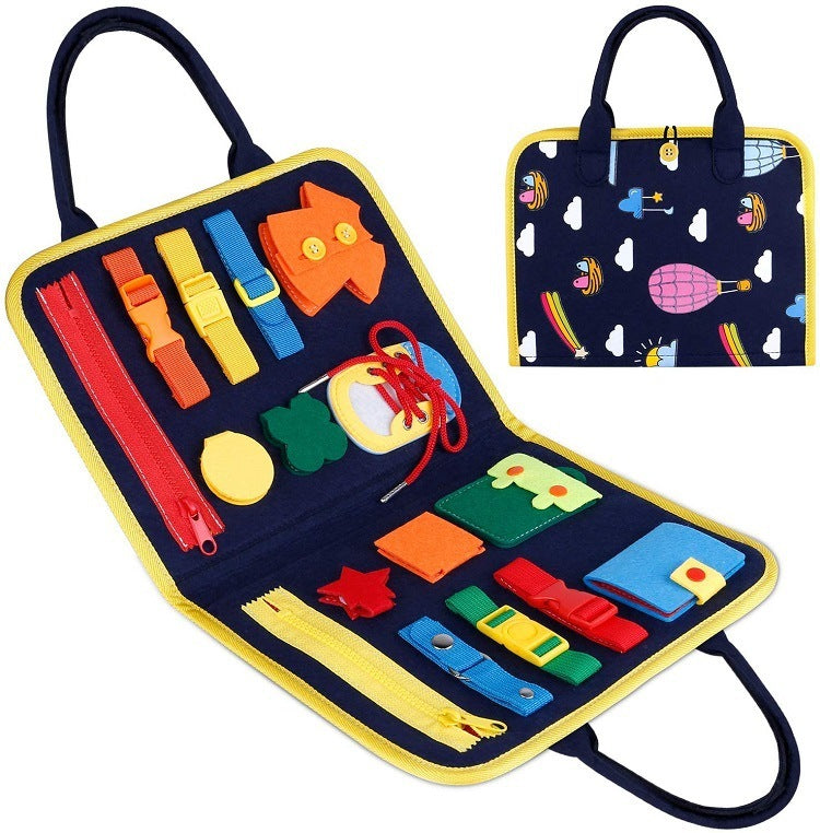"Busy Board Montessori – Sensory Toy for Children 2-4 Years