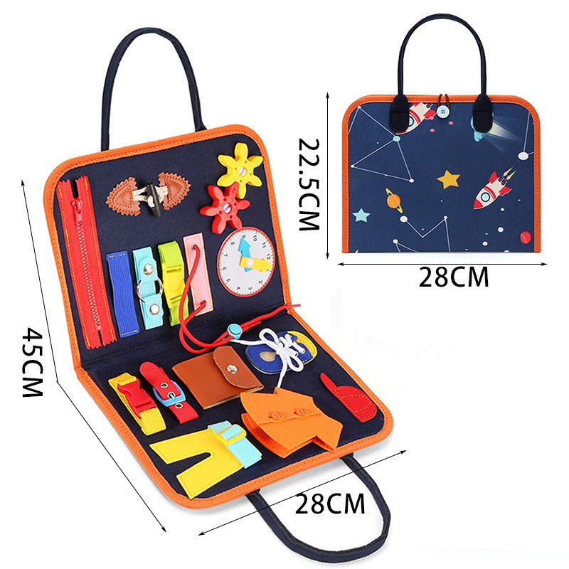 "Busy Board Montessori – Sensory Toy for Children 2-4 Years