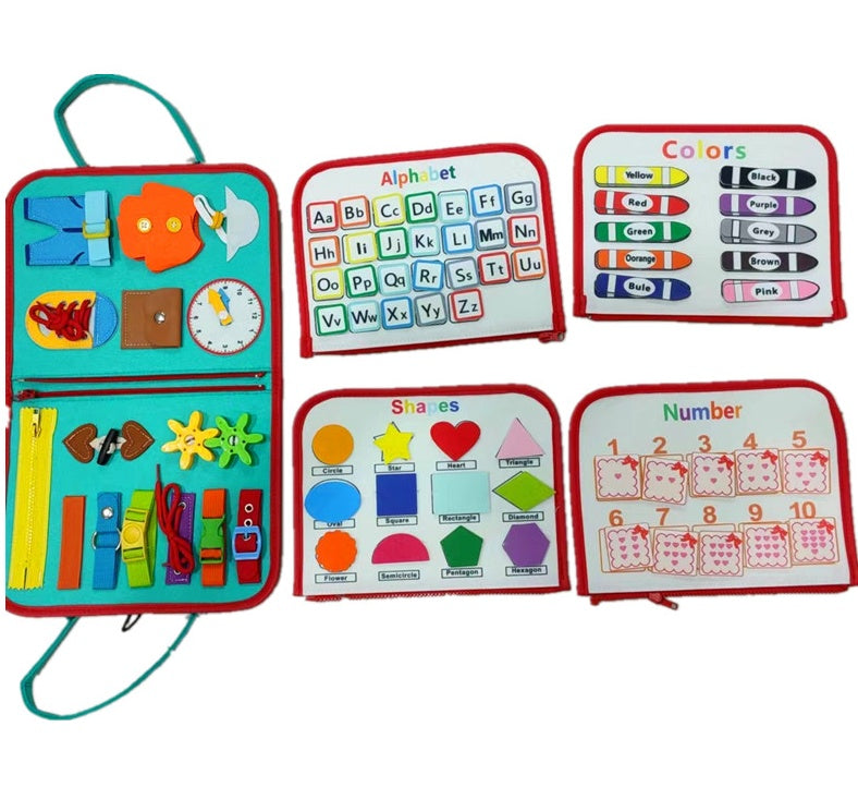 "Busy Board Montessori – Sensory Toy for Children 2-4 Years