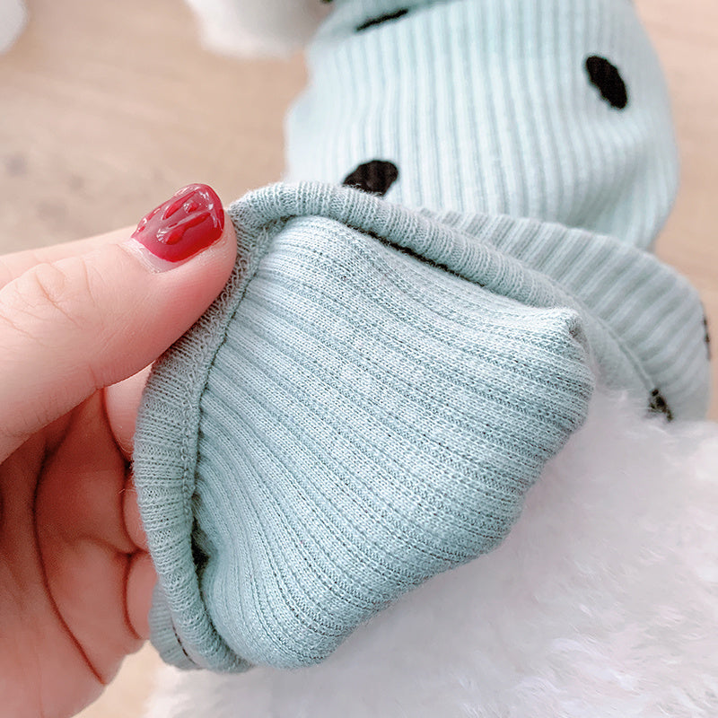 بدلة جسم للكلاب بتصميم نقاط على شكل كلب - PupStyle Dot Turtleneck