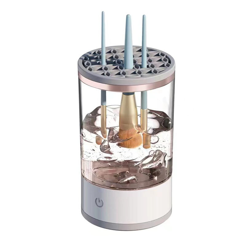 GlowPure AutoBrush – Limpiador eléctrico portátil de brochas de maquillaje