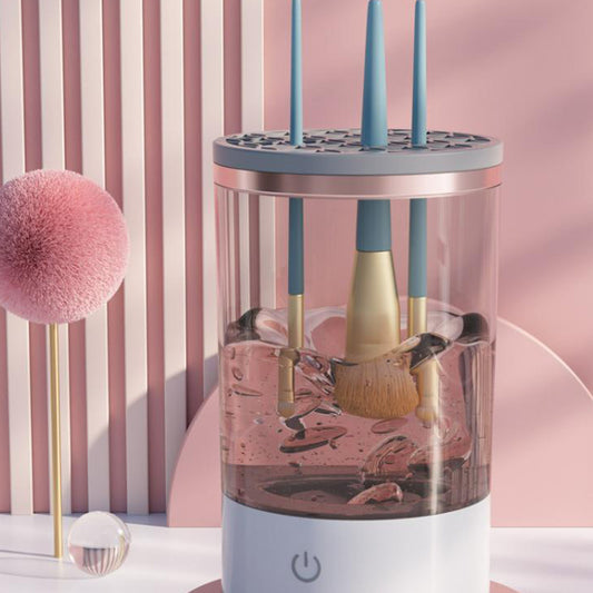 GlowPure AutoBrush – Portable Electric Makeup Brush Cleaner