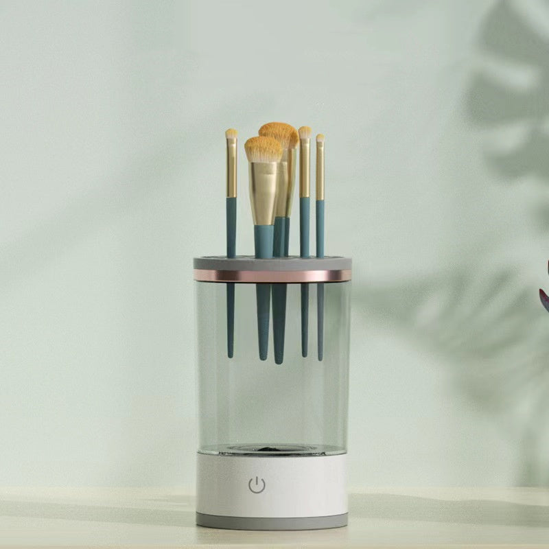 GlowPure AutoBrush – Limpiador eléctrico portátil de brochas de maquillaje